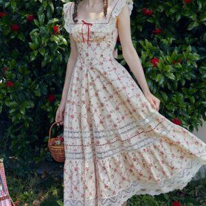 Lacemade Red Garnet Corset Dress in XS